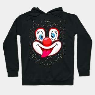 funny clown face Hoodie